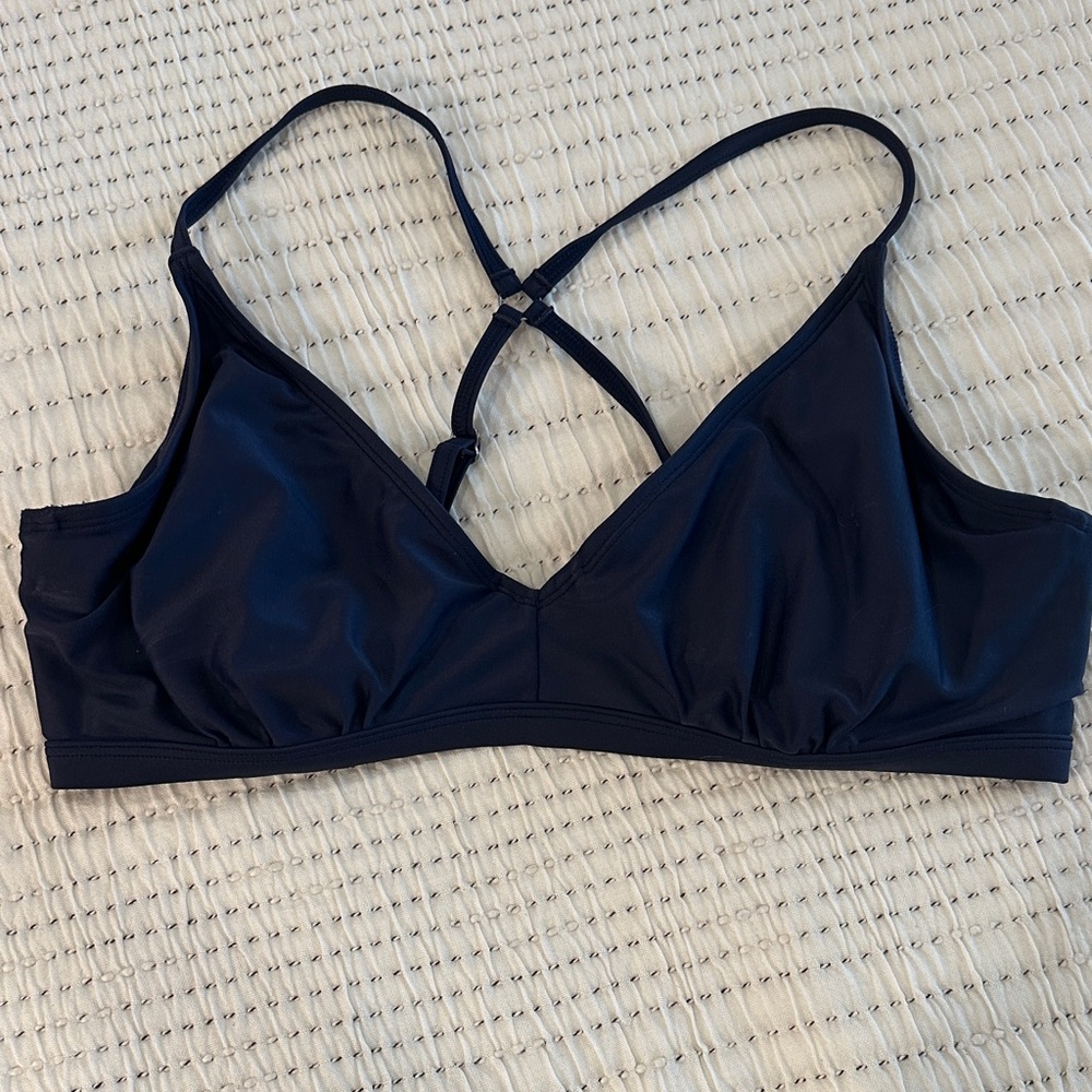 Athleta Navy Strappy Bralette